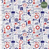 Çapa Yunus Kürek Can Yeleği Simit  Desenli Dijital Baskılı Kumaş